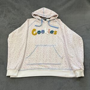 Cookies SF Confetti Speckle Off-White Pullover Hoodie Sweatshirt Men's Size 3XL